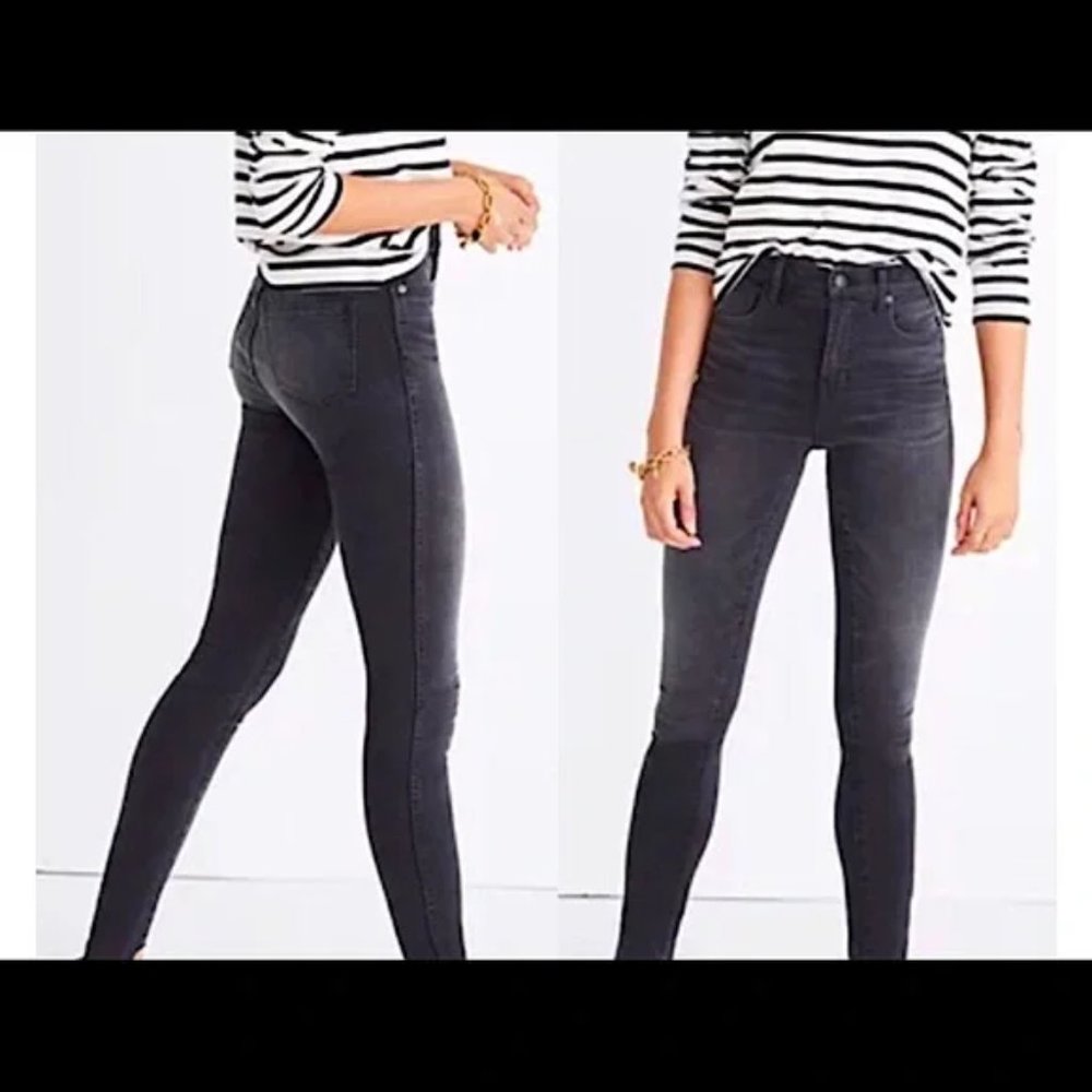 Madewell Black High Riser Skinny Jeans